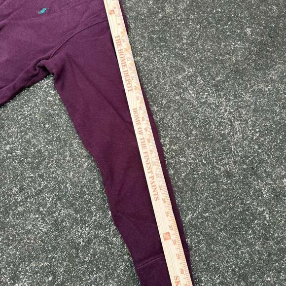 Polo Ralph Lauren Burgundy Quarter-Zip Sweatshirt, Teal Pony Logo, Size LT - Picture 6 of 6